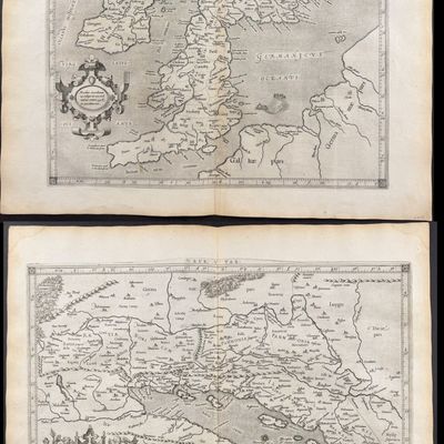 Bertius's Ptolemy, pub. 1618 - 7 Maps of Europe (British Isles, Spain & Portugal, France, Germany, Italy, Eastern Europe, Baltic...