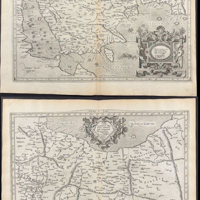 Bertius's Ptolemy, pub. 1618 - 6 Maps of Asia (Greece & Balkans, Iran, Iraq, Armenia, Middle East, Iberia, Arabia, Turkey, Asia...