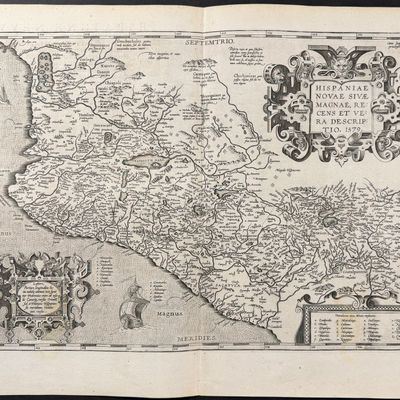 Ortelius, pub. 1587 - Map of New Spain (Mexico)