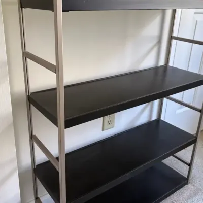 Pair Of Metal Shelf Units
