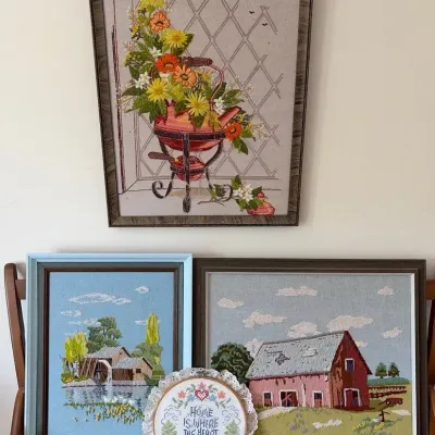 Needlework Pictures And Sampler