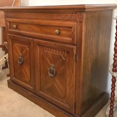 Vintage Wood Buffet Server