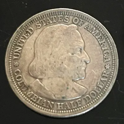 1893 Columbian Exposition Silver Half Dollar
