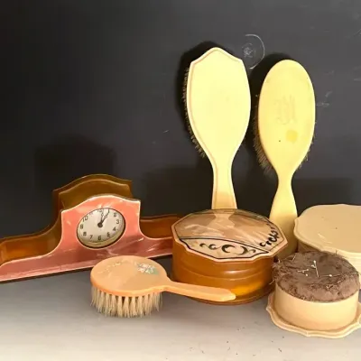 Vintage Celluloid Dresser Collectibles