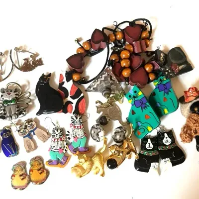 Cat Themed Costume Jewelry 