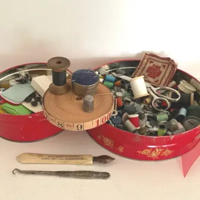 Vintage Sewing Notions And Buttons 