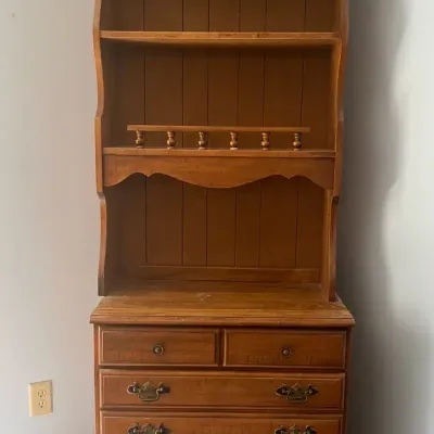 Pine Hutch, Vintage, Early American 