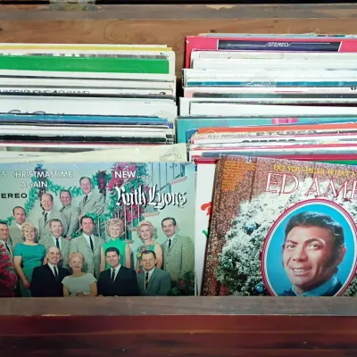 Large Lot Of Vinyl Records 