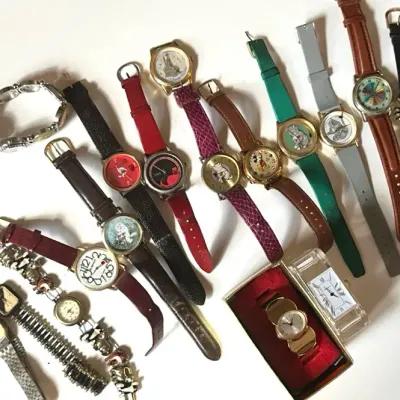 Cat Themed Watches Plus Disney Mickey and Mod Acrylic 