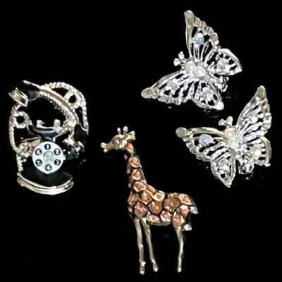 Novelty Brooches, Vintage 