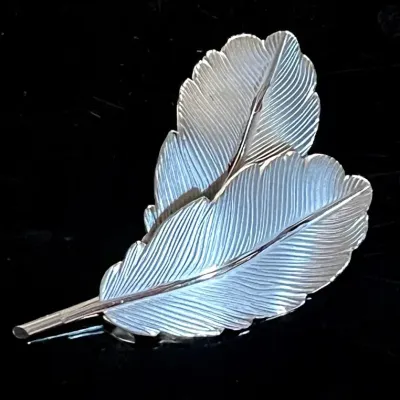 DuBarry .925 Sterling Silver Leaf Brooch