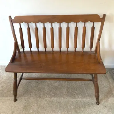 Mid Century Spindle Back Bench 