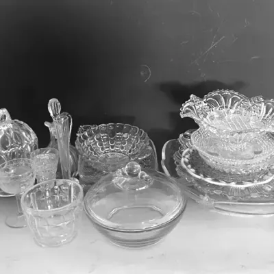 Vintage Glass Serveware 