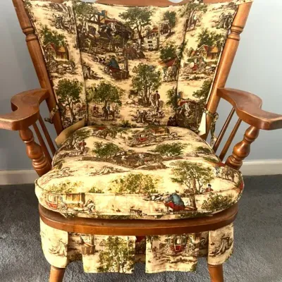 Tell City Rock Maple Rocking Chair, Vintage, Early American 