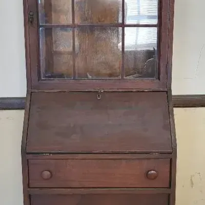 Vintage Secretary Desk & Bookcase (DR-1)