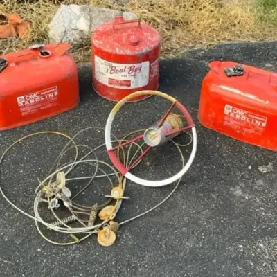 Vintage OMC Tanks & Aquabird Steering Unit