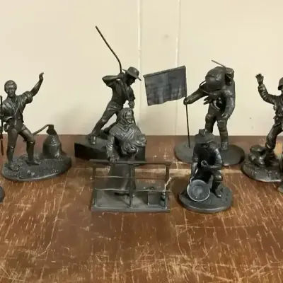 The Franklin Mint Fine Pewter Figurines