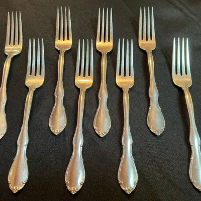 Towle Fontana Sterling Silver Dinner Forks (8 Count) (385 Grams)