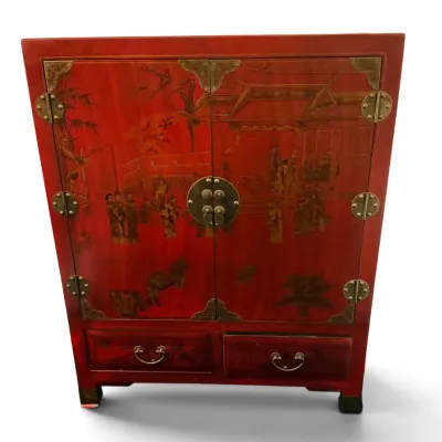 Asian Red Pained Chest 