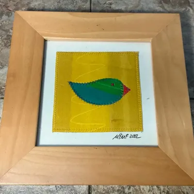 Signed Fabric Art (8 x 8)