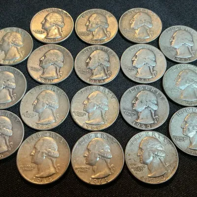 Washington Silver Quarters (18 Count)