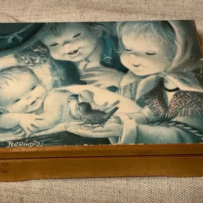 Anri Ferrandiz Miniatures Treasure Chest Music Box