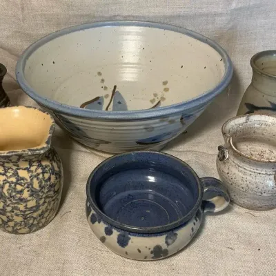 Handmade Stoneware Pottery incl. Robinson Rainsbottom Roseville