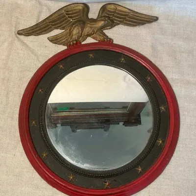 Cast Iron Federal Style Wall Mirror
