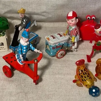 Vintage Tin & Plastic Wind Up Toys