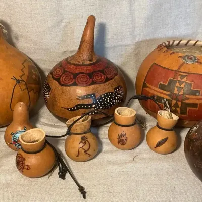 African & Native American Gourd Art