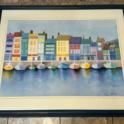 Elizabeth Horowitz “Honfleur Harbor in Harmony” (38 x 31)