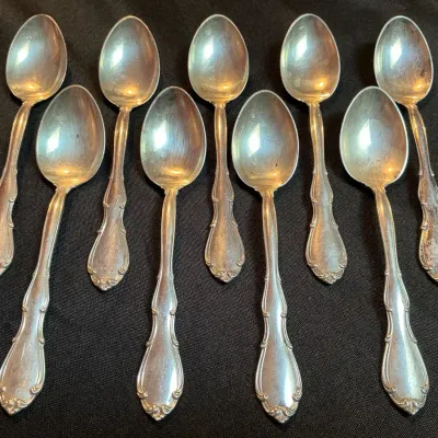Towle Fontana Sterling Silver Spoons (9 Count) (276 Grams)