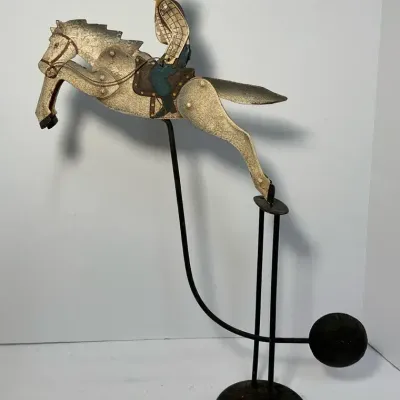 Vintage Kinetic Balancing Metal Cowboy (18.5 Inch)