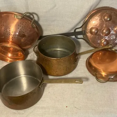 Copper Pots & Pans incl. Paul Revere
