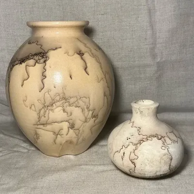 Horsehair Pottery Vases incl. Turn & Burn Pottery