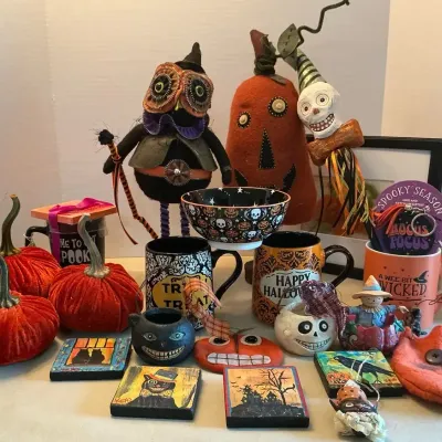 Halloween Decor Including Jim Shore 