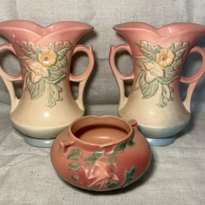 Vintage Hull & Roseville Pottery