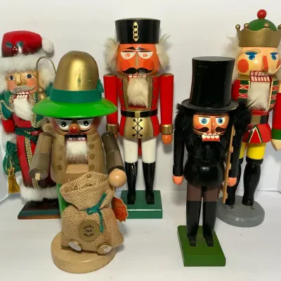 Five Nutcrackers - Steinbach, Erzgebirge & More (All Have Defects)