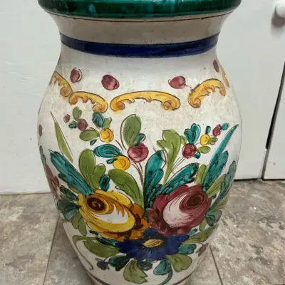 Painted Tall Vase (10 x 18)