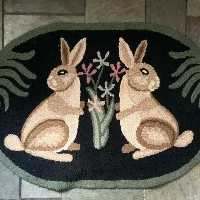 Spirit Designs In Wool By Johnny & Kathy Robinson (34.5” X 24” )