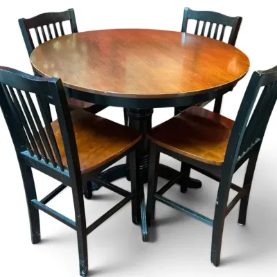 High-Top Kitchen Table & Four Chairs (42 x 36.5)