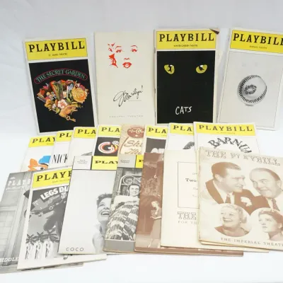 20 Playbills - Secret Garden, Cats, Barnum, Legs Diamond, Sly Fox