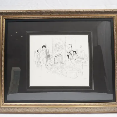 Al Hirschfeld "Broadway With Victoria, Victoria & 42 Street" Lithograph, Printer's Proof 1/4