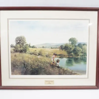 Adolf Sehring "Did He Get Away?" Hand Signed Lithograph, 352/1000 with COA