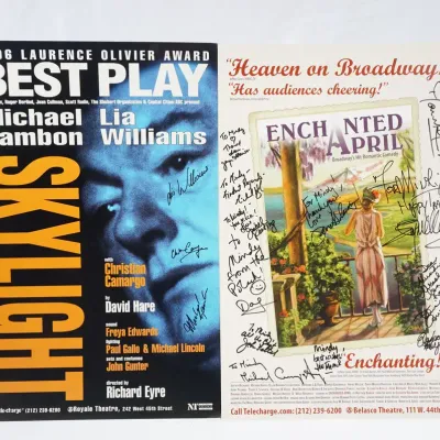 2 Signed Posters - Enchanted April And Skylight