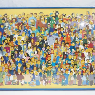The Simpsons "Where's Bart?" 2000 Seriolithograph with Park West Certificate, Framed