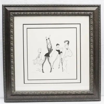 Al Hirschfeld "Chicago" Lithograph, Printer's Proof, Blind Stamped