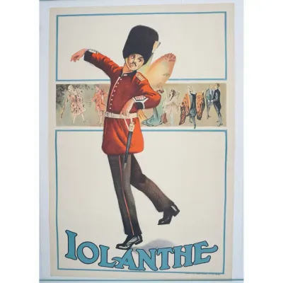 D'Oyly Carte "Iolanthe" Stone Lithograph Poster On Linen, Ref. 869