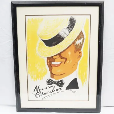 Charles Kiffer "Maurice Chevalier" Signed Screenprint, 74/150