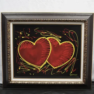 Michael Godard "Hearts Of Hope" Signed Original Acrylic On Canvas